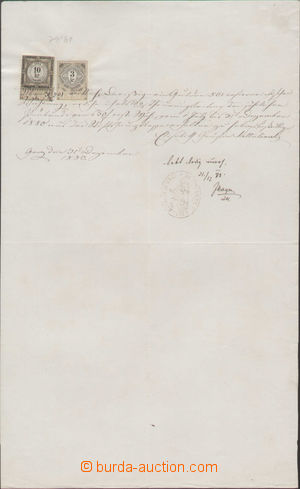 133881 - 1880 RAKOUSKO-UHERSKO  listina sepsaná ve Štýrském Hradc