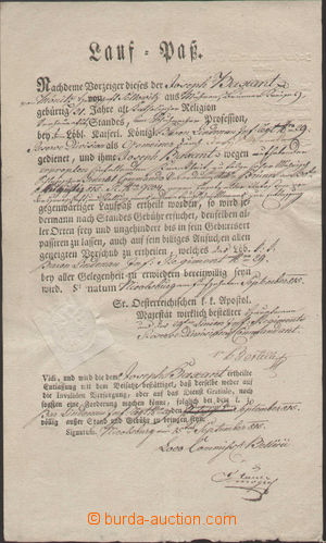 133941 - 1815 MILITARIA / LETTER OF DISCHARGE in the name of Joseph B