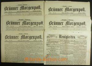 133955 - 1857-70 AUSTRIA-HUNGARY (MORAVIA)  selection of Brno newspap