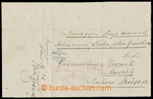 133974 - 1854 parcel card to community DIVÁKY (dist. Břeclav), comm