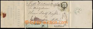 133983 - 1871 POSTAL USAGE OF REVENUE STAMPS  parcel card as folded l