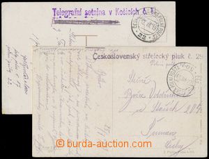 134122 - 1919 SLOVENSKO  sestava 2ks pohlednic s útvarovými razítk