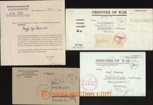 134124 - 1944 PRISONER OF WAR MAIL / USA  comp. 2 pcs of letters from