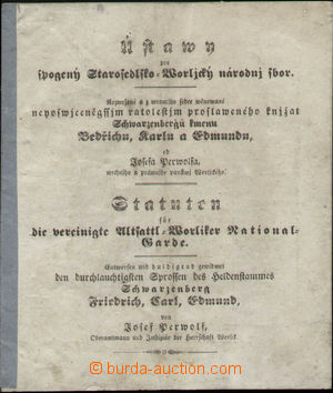 134130 - 1848 AUSTRIA / STARÉ SEDLO, ORLÍK  Statutes starosedelsko-
