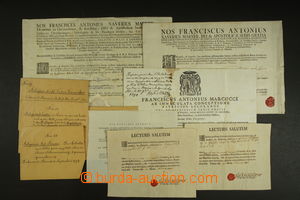 134193 - 1752-1930 comp. 10 pcs of documents, 3x from XVIII. century 