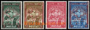 134233 - 1945 Mi.375-378, Red Cross, stamp. Mi.330-333 with red overp