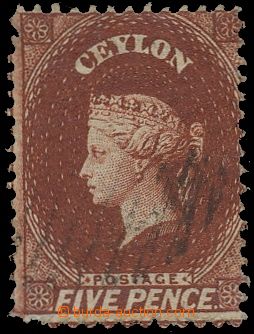 134274 - 1862 Mi.25, Queen Victoria 5P red-brown, without watermark, 