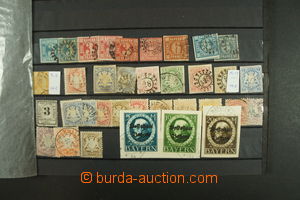 134333 - 1855-1920 [COLLECTIONS]  comp. of stamps on 3 stock-sheets