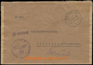 134495 - 1942 C.C. DACHAU  service letter without franking transporte