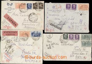134507 - 1940-42 comp. 4 pcs of special delivery letters to Bohemia-M