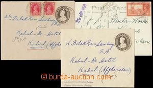134509 - 1938-39 3 entires sent to Afghánistánu, 2x postal statione