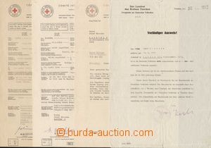 134511 - 1942-71 TOTALITA  4 doklady o persekuci dvou občanů z Karv