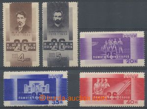 134536 - 1933 Mi.457-461, Bakuští komisaři, hodnota 4k - lehký lo