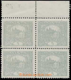 134599 -  Pof.4D, 5h grey-green, line perforation 11½;, as blk-o