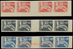 134803 -  Pof.354-356Ms(4), Košice-issue, vertical 4-stamp gutter, u