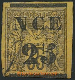 134948 - 1881 Mi.4, Allegory 35c with black overprint N C E / 25, low