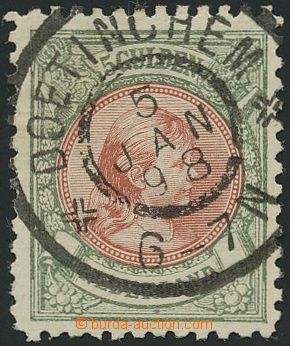 134978 - 1896 Mi.48C, Královna Wilhelmina 5G hnědočervená/ bronzo