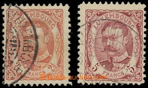 134983 - 1906 Mi.82-83, Grand Duke Wilhelm, highest value 2½Fr a