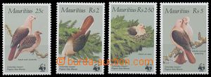 135064 - 1985 Mi.609-612, Ptáci WWF, kompletní série 4 kusů, bezv