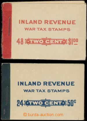 135085 - 191? comp. 2 pcs of stamp booklets with fiscal stamps tax ma