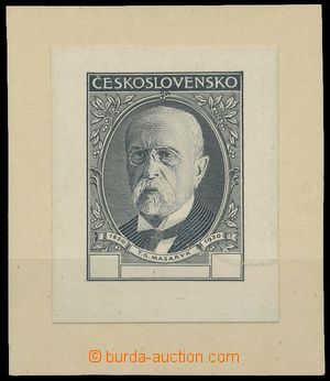 135209 - 1930 PLATE PROOF Pof.263ZT, Masaryk, print unfinished gravur