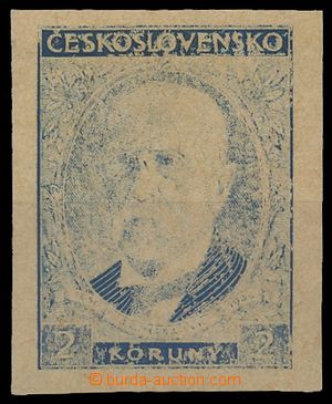 135210 - 1930 PLATE PROOF Pof.261ZT, Masaryk 2CZK, plate proof on bro