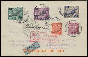 135214 - 1929 airmail letter to Germany, with Pof.L4-6 + 250 + 252, C