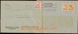 135225 - 1941-42 2x zajímavý dopis; 1x zaslaný jako obchodní pap