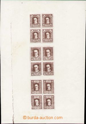 135235 - 1919 HAASE printing-works, refused stamp design 80h T. G. Ma