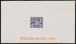 135303 - 1919 MUDRUNKA A., refused stamp design 20h horn with lion fr