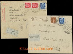 135341 - 1932-35 comp. 2 pcs of airmail letters to Czechoslovakia I.,