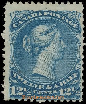 135476 - 1868 Mi.23; SG.60, Queen Victoria 12½C blue, without gu