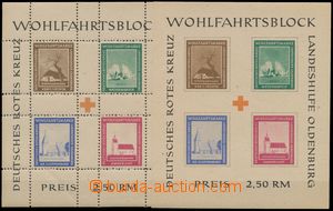 135513 - 1948 OLDENBURG  Mi.Bl.1A+B, lokální vydání ve prospěch 