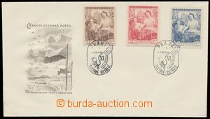 135536 - 1948 FDC XI. Sokol festival Pof.467-469, special postmark wi