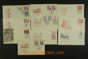 135541 - 1948-49 comp. 11 pcs of various FDC, all with wmk Standard