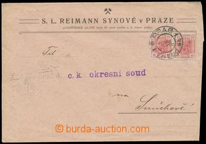 135563 - 1907 Maxa R2, firemní dopis vyfr. zn. Mi.134, 10h 2-páska 