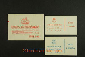 135616 - 1957 sestava 3ks známkových sešitků, obsahují H-Blatt 4 /jen