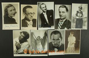 135799 - 1926-43 HERCI  sestava 13ks pohlednic a fotografií s podpis