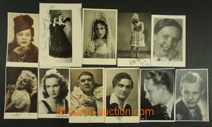 135800 - 1930-44 HERCI  sestava 16ks pohlednic a fotografií s podpis