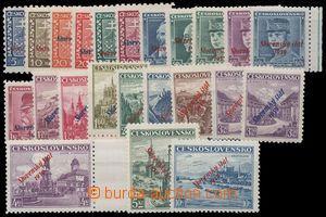 135804 - 1939 Alb.2-22, Overprint issue, complete set 23 pcs of stamp