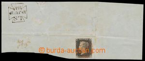 136060 - 1840 Mi.1a; SG.1, Black Penny intense black, plate 3, letter