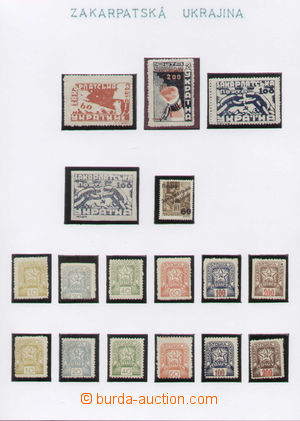 136393 - 1944 sestava 17ks známek, přetisková zn. zk. Stu