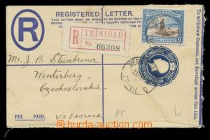 136409 - 1935 envelope for Reg letters with printed stamp. 3P dark bl