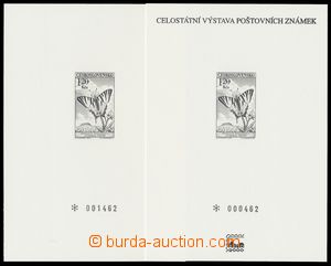 136426 - 2000 PTB13A+B, Butterflies, 1x with additional-printing BRNO