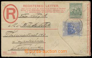136427 - 1907 postal stationery cover for Reg letters with printed st