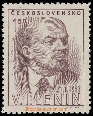 136436 - 1949 Pof.498, Lenin 1.50Kčs, II. typ, dobrý stav 