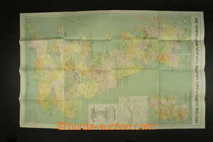 136506 - 1940 GREAT BRITAIN  wall map, format 58x91cm, good condition