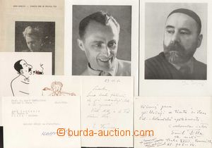 136523 - 1945-64 ARTISTS  selection of signatures, FAMÍRA Emanuel (1
