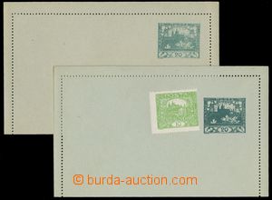 136525 - 1919 CZL1 zálepka 20h, vídeňský tisk, 1x s výrazým pos