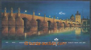 136548 - 2007 Pof.A519, miniature sheet Charles Bridge, 3 pcs of mini